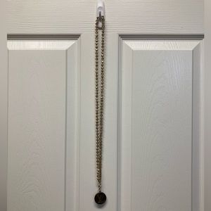 Louis Vuitton Repurposed/Upcycled Beaded Necklace